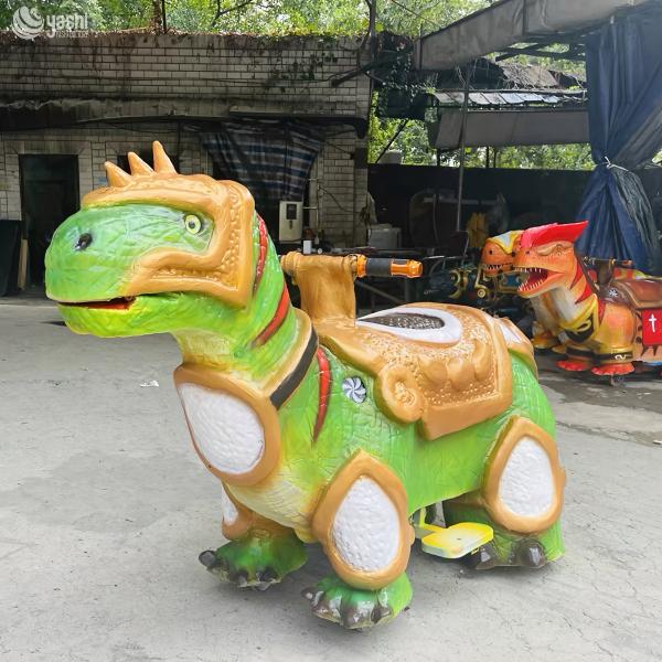 Parent Child Amusement Rideable Dinosaur Electric Vehicle For Shopping Malls