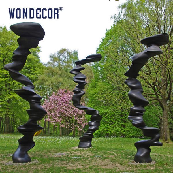 Large Abstract Rockery Bronze Garden Sculpture Metal Casting