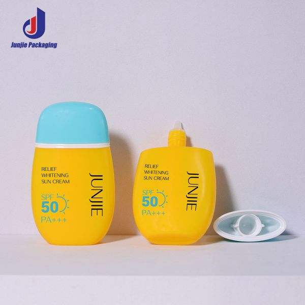 50ML PE Sunscreen Lotion Bottle Cosmetic Foundation Cream Bottle