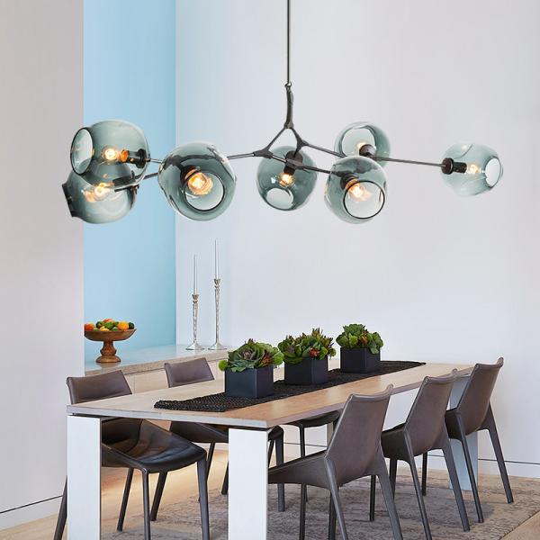 Modern large glass pendant light fixtures for living room Bedroom Kitchen hanging lamp (WH-GP-08)