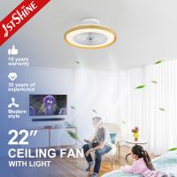 Ventilador de teto LED apagável com perfil baixo de 110-240V/50Hz-60Hz