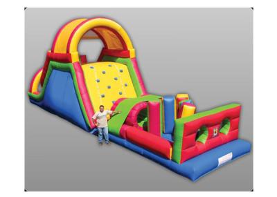 Giant Inflatable Outdoor Play Equipment , Tunnel Obstacle Course For Amusement Park
