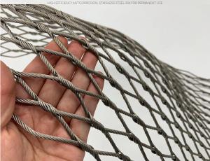 Hand Woven Flexible Stainless Steel Rope Mesh with Customizable Boundary