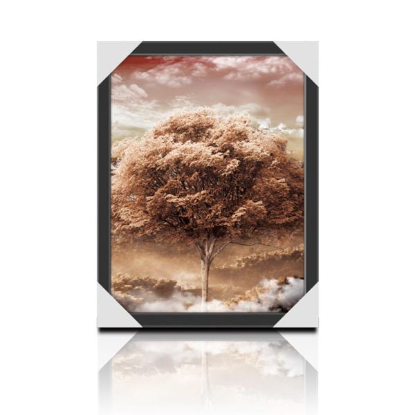 30x40cm Beautiful Four Season Trees Lenticular Flip With 0.6mm PET For Home Decoration