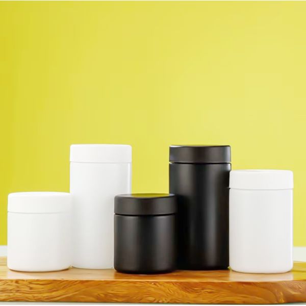 Smell Proof 2 3 4 Fl Oz Clear Glass Straight Sided Container Airtight Child Resistant Glass Jar