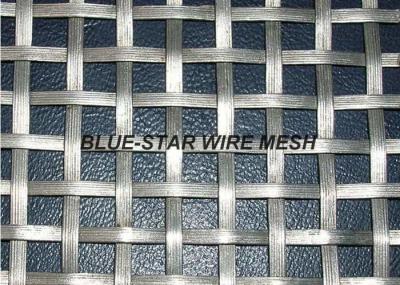 Flat Wire Intercrimp Wire Mesh For Decoration Square / Rectangular Aperture
