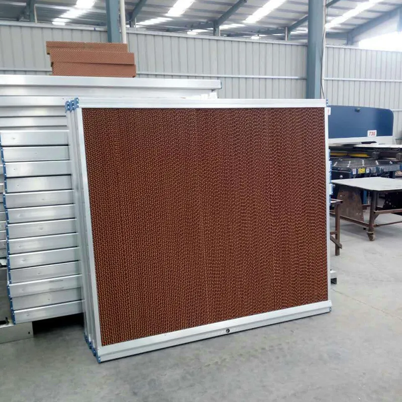 Poultry House Evaporative Wet Curtain Cooling Pad System Low Airflow Resistance