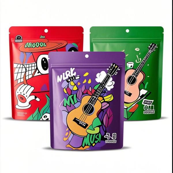 Premium Multi-layer Mylar Bags For Coffee/Tea/Snacks Nuts Packaging - Reusable Seal Design