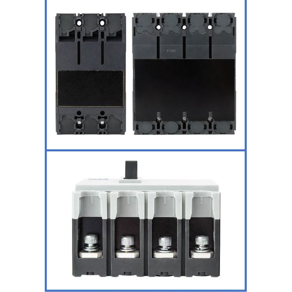 NM1 moldeó el disyuntor industrial 3 4 poste 16~630A 380V 415V Icu del caso hasta 50kA