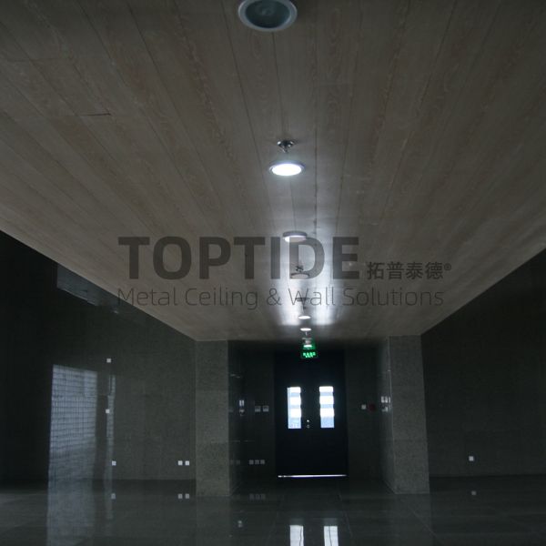 Acoustic Metal False Ceiling Suspension System Aluminum Profile Linear Baffle Ceiling