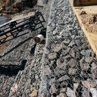 A proteção do controlo de cheias galvanizou cestas feitas sob encomenda de Gabion 20cm