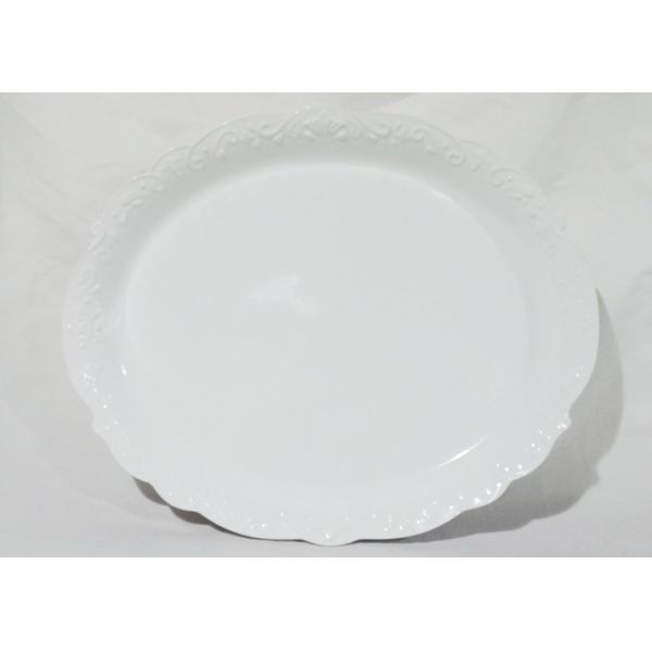 Thanksgiving Day Large Turkey Serving Platter / Stoneware White Ceramic Dinner Plates