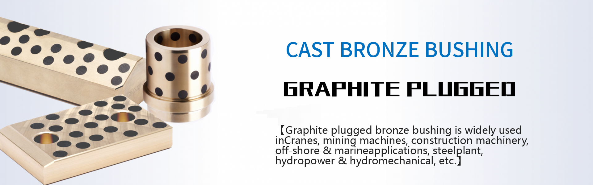 Extra de trabajo pesado, alta resistencia de aleación de bronce fundido rodamientos de pulgadas con lubricante sólido incorporado