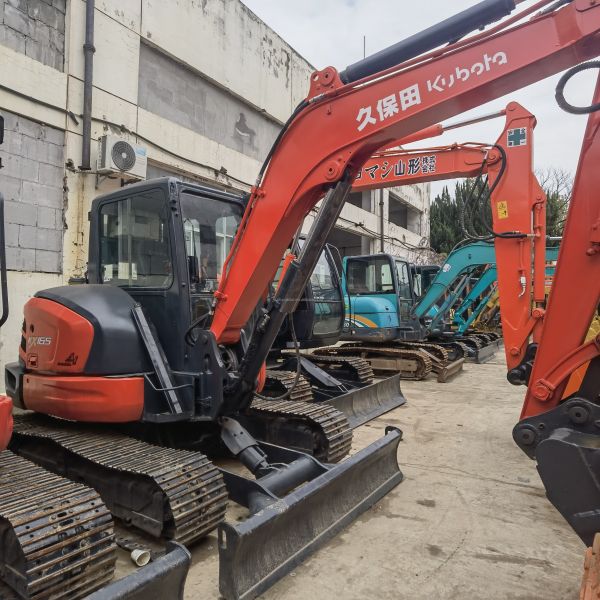 Excavateur d'occasion japonais original Kubota KX165 6t Excavateur d'occasion en bon état