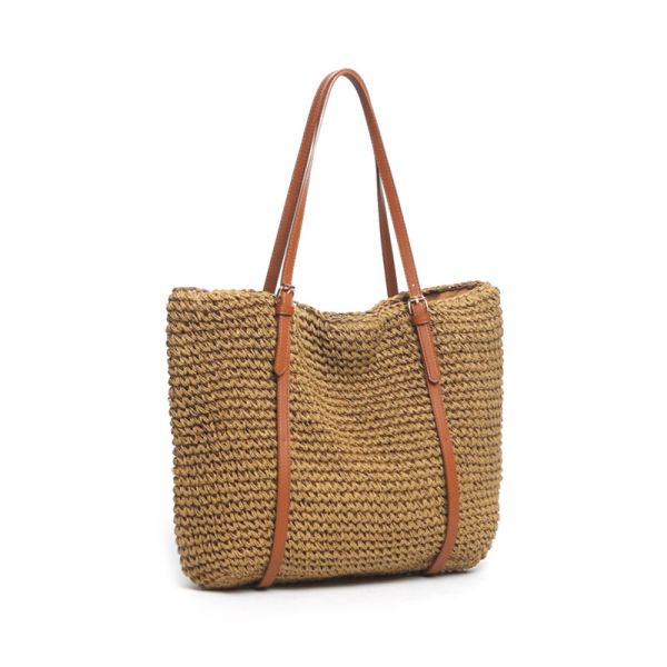 Original Purse Rattan Lafite Straw Bucket Bag Crochet Woven Personalised