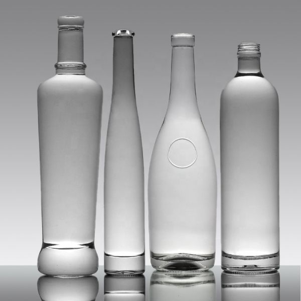 700ml 750ml 1000ml Spirit Glass Bottles with Decal Super Flint Glass Collar Material