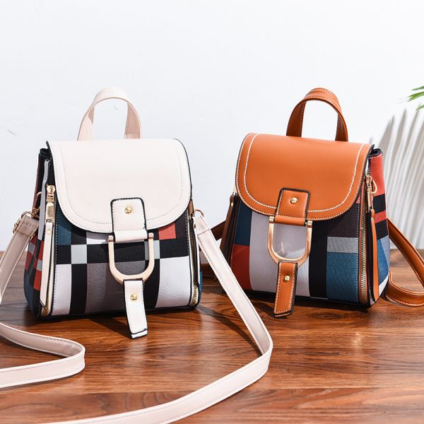 2022 Ladies Back Bags Students Fashion Women Small Backpack with Main Material PU