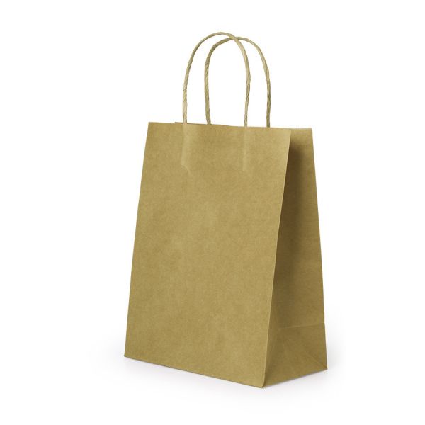 Small Batch Customized Logo Milk Tea Coffee Paper Bag Hand Bag Catering Packaging Takeaway Bag Kraft Paper Gift Bag