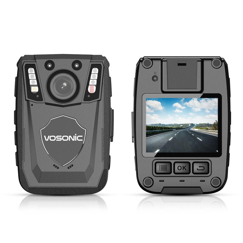 Newest 4K QHD Security Body Worn Camera Built-in 64GB Memory 2.0 LCD Screen Infrared Night Vision Camera for Security Patrol