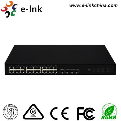 Interruptor de rede ótico de Ethernetfiber do gigabit com porto 10 de 4 SFP/100/1000Mbps