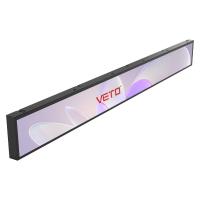 VETO 23.1 pouces Taille personnalisée Panneau LCD à barres étendues intérieures Android Étagère de l'étagère Publicité Lecteur multimédia Bar affichage LCD