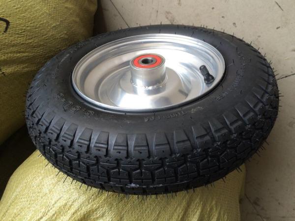 Size 350-400mm Industrial Polyurethane PU Foam Wheel For Trolley Barrow Golf Car
