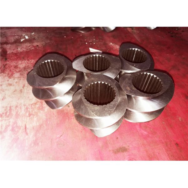 58mm Twin Screw Extruder Screw Elements Anti Abrasion Anti Corrosion Highly Hardness