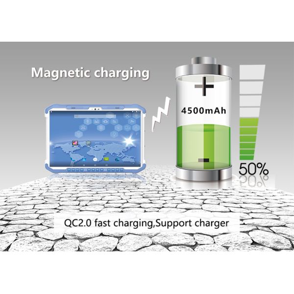 10 Inch IPS IP65 4G WIFI Industrial Tablet OEM With NFC HF UHF RFID