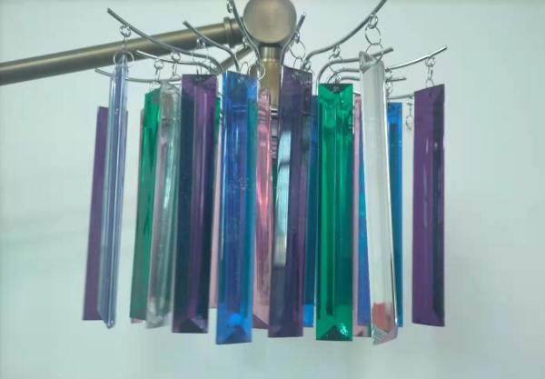 250*180MM Acrylic Beaded Pendant Shade DIY Chrome Plated For Frame