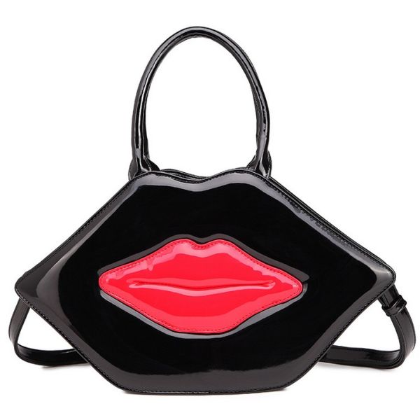 Creative lips handbag female fashion trend lovely personality cartoon