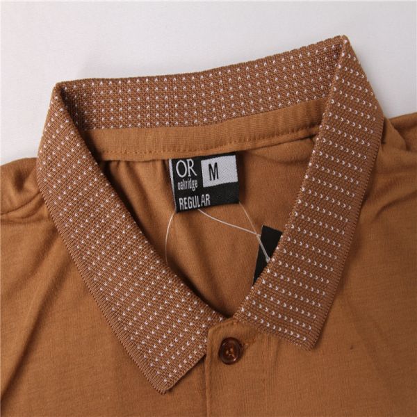 Ginger Soft Breathable Men's Polo Shirts 60% Cotton 40% Polyester