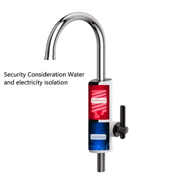 304 Stainless Steel Electric Instant Water Tap Hot Type Quick Heating Over Water Kitchen Heater Tap