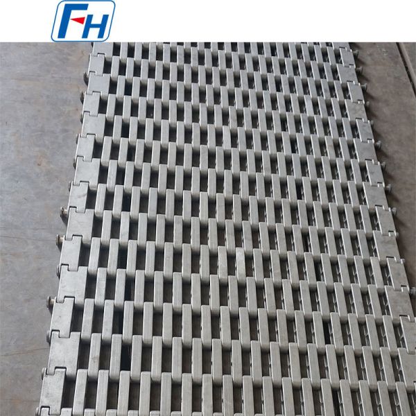 HU Cast Link Belt Industrial Heavy Duty Conveyor Belt For Extreme Conditions