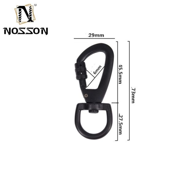 ZINC 304 316 Stainless Steel Square-Shaped Threaded Quick Connecting Links with Black Oxide Finish and Highly Polished