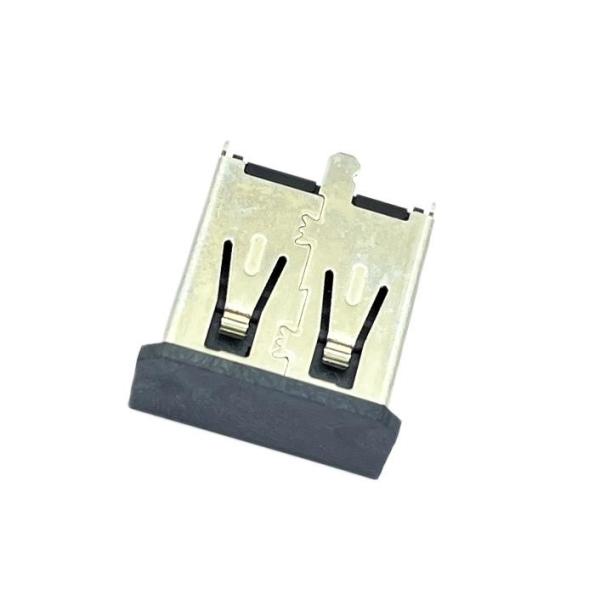 100V PA9T Black USB3.0 Usb Type A Female Socket 180 Degrees 9Pin