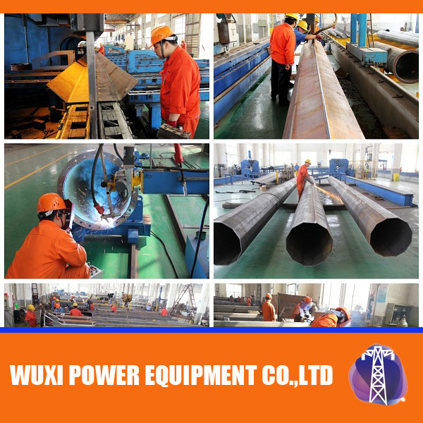 30m Q345 customized galvanized High Mast Pole with lifting systems