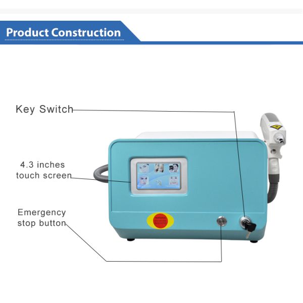 ND YAG Laser Machine Tattoo removal beauty device, scar removal and skin whitening beauty machine Portable lazer machine