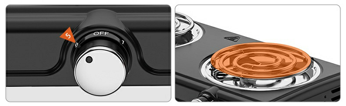 Portable 2-Burner Electric Stove Wholesale Spiral Cooker With Double Hot Plate Cookware Household Use