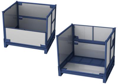 Collapsible Plastic Pallet Box Stackable Stillage With PP Linings
