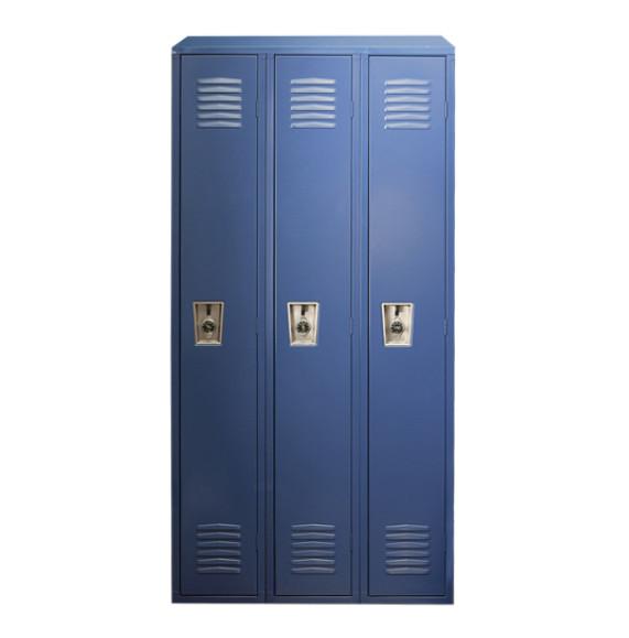 3 Compartment metal Staff Locker Cabinet Gym Storage Locker