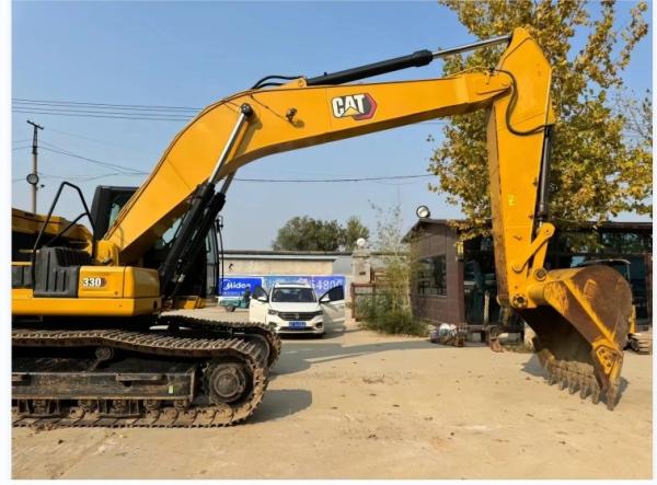 CAT330 Used Bucket Excavator 1.6 M3 Capacity 30700 Kg Weight For Movement