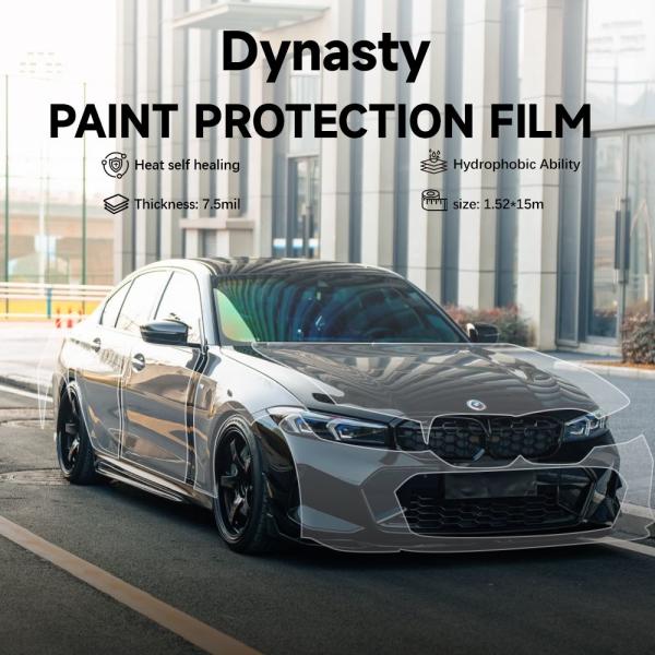 Dynasty 1.52*15m Vinyl Car Wrap Protection Film TPU Self Healing Clear Wrap