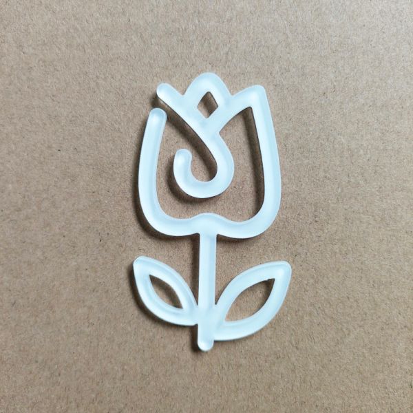 Creative DIY Printing Blank Acrylic Sublimation Pins Heat Transfer Acrylic Decorative Paper Clips