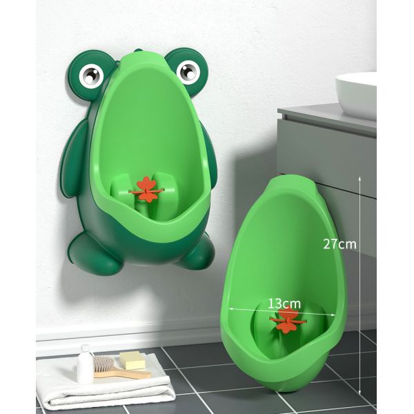 Baby Mobile Toilet Portable Frog Shape Children's Urinal for Boys Animal Pattern Type