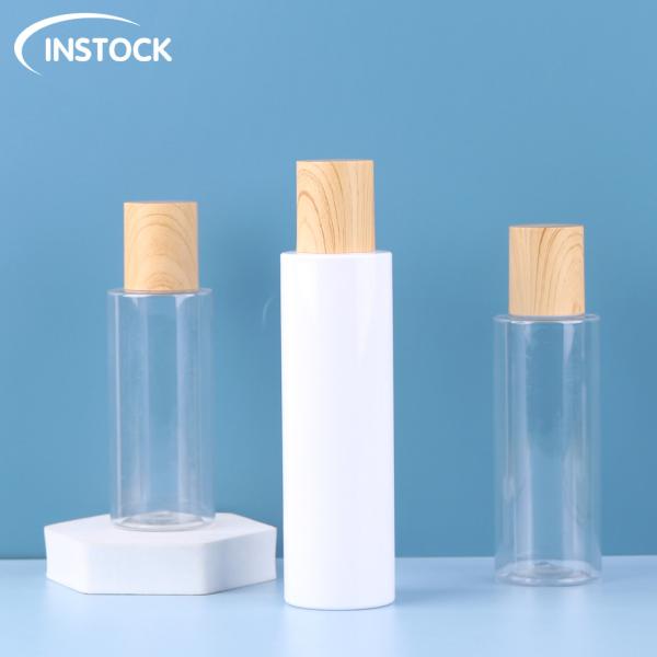 Square Plastic Cosmetic Bottle 100ml 120ml 150ml PET Skincare Lotion Bottle