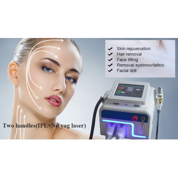 Nd Yag IPL Безболезненное лазерное оборудование для красоты Эстетическая машина для удаления волос