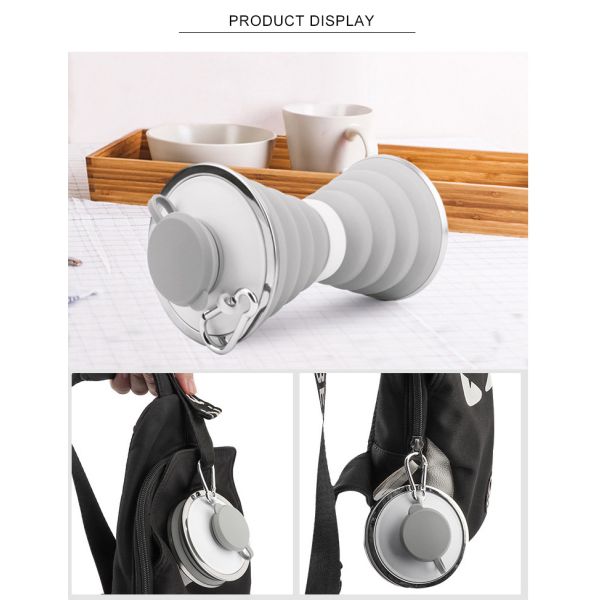 LFGB Standard BPA Free Collapsible Silicone Water Bottle