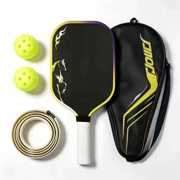 Professional Carbon Fiber Pickleball Paddle with 16mm Honeycomb Core and Lightweight Design