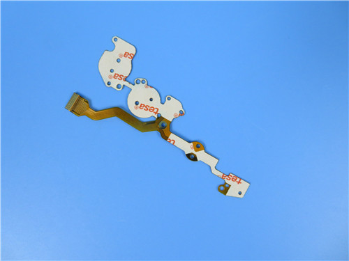 Dual Layer Flexible Printed Circuit PCB (FPC) Built on Polyimide With Stiffener for PLC Automation