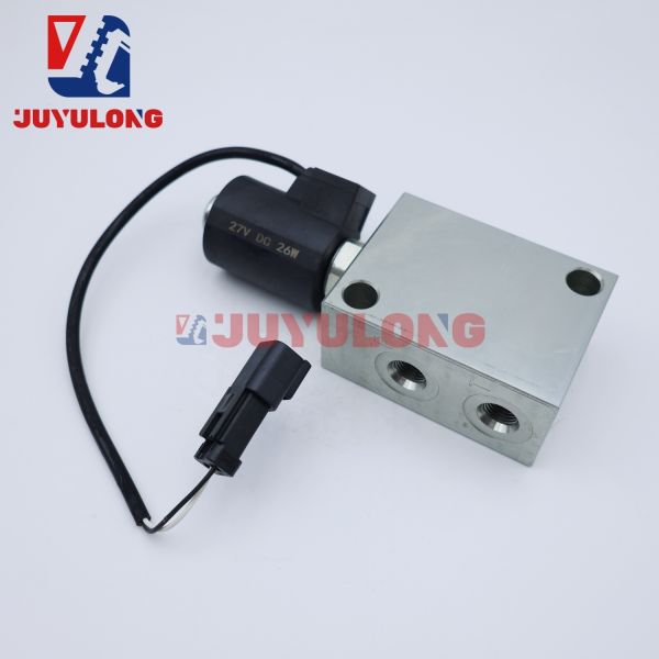 JUYULONG Excavator Quick Change Connector Hydraulic Solenoid Valve 12V & 24V Coupling Cylinder Check Valve Attachment Fittings